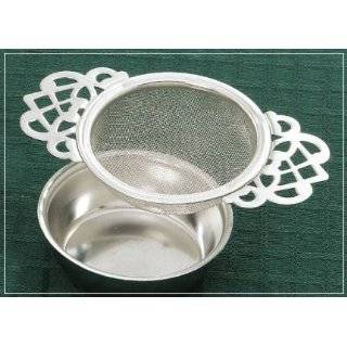 Victoria Tea Strainer with Drip Bowl by Lanas The Little House
