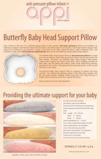BABY HEAD SUPPORT PILLOW PREVENT FLATHEAD PLAGIOCEPHALY INFANT 