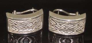 Signed Cynthia Gale Sterling Silver Pierced Earrings  