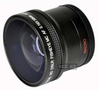 Fisheye 0.16x Lens for CANON REBEL EOS T3i T3 T2i 600D 1100D  