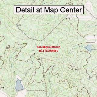  USGS Topographic Quadrangle Map   San Miguel Ranch, Texas 