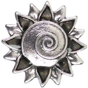  Snap In Style Metal Accent 1/Pkg Sunflower Swirl