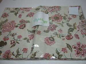 NEW STYLE HAPPY PLACEMATS SET OF 4 FLORAL BEIGE NIP  