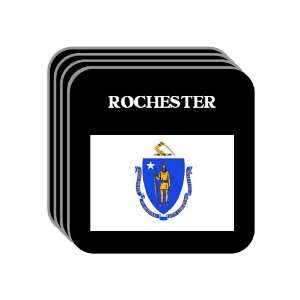 US State Flag   ROCHESTER, Massachusetts (MA) Set of 4 Mini Mousepad 