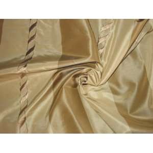 THE LOST CHORD COLLECTION   Embroidered Silk Taffeta   Taupe and Beige 