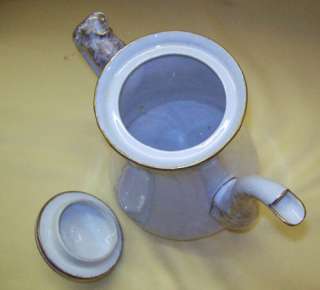 Vintage LIMOGES Tea COFFEE POT France PORCELAIN China  
