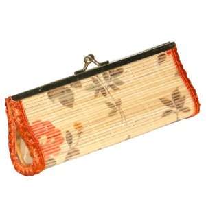   Hand Carry Purse Burnt Orange Satin Border Arts, Crafts & Sewing