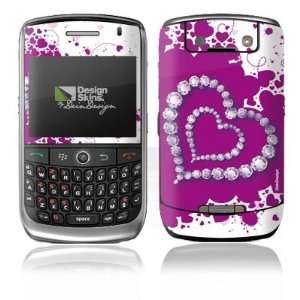  Design Skins for Blackberry 8900 Curve   Diamond Heart Design 