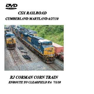 Railroad Train DVD CSX Cumberland /RJ Corman Corn Train  