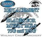 Muzzy 3 blade Replacement Blades Model 307 MX3 for broadheads 207 MX3 