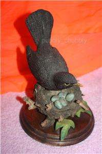 Country Artists   BLACKBIRD ON NEST   Very rare, discontinued item 
