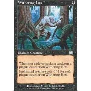    Magic the Gathering   Withering Hex   Onslaught Toys & Games