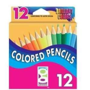 12 Count Geddes Junior Colored Pencil Case Pack 60 