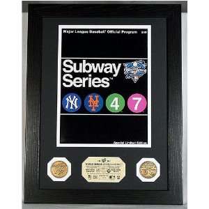 2000 World Series (New York Yankees Vs. New York Mets) Framed Official 