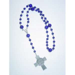   Lutheran Rosary, Prayer Beads   Lapis Mountain Jade 