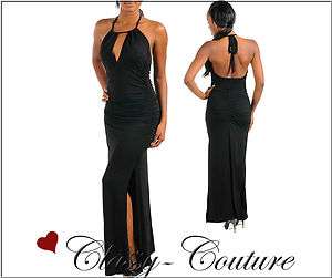 Long Black Evening Cocktail Party Club Formal Dress  