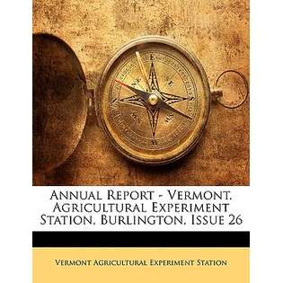 Nabu Press Annual Report   Vermont. Agricultural Experiment Station 