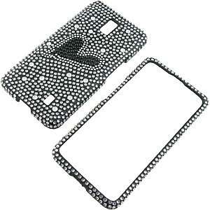   LG Spectrum VS920, Black Heart Full Diamond Cell Phones & Accessories