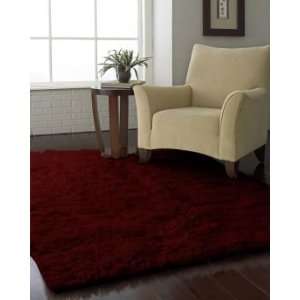   Hand woven 3000 Gram Flokati Shag Rug Ruby Red 7x9 Furniture & Decor