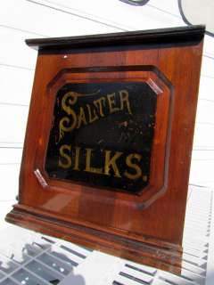 Antique SALTER SILKS Sewing Spool Cabinet, 7 Drawers  