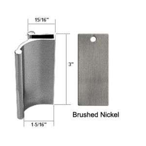 Brushed Nickel Tub Enclosure Sliding Shower Door Pull  