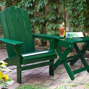  Shoreline Deluxe Adirondack Chair and Table Set   Patio 