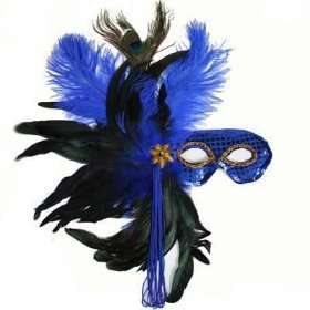 Tipitina Blue Masquerade Ball Party Mask Mardi Gras  