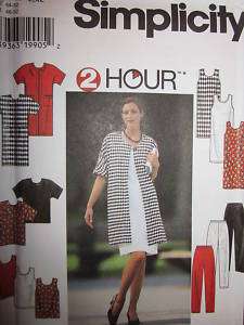 Simplicity Pattern 7501 Misses 2HOUR Dress XS XL UNCUT  