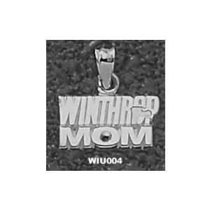   Winthrop Eagles Solid Sterling Silver WINTHROP MOM Pendant Sports
