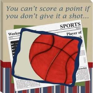  Basketball in the News Giclee