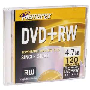  Memorex 4.7GB DVD+RW Media (Single) Electronics