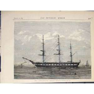  Cospatrick Ship Gravesend Sea Old Print 1874