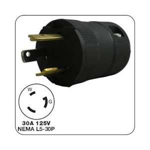    HUBBELL HBL2611VBK AC Plug NEMA L5 30 Male Valise