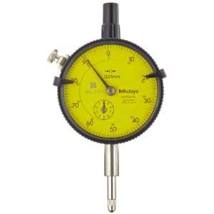 Mitutoyo 2046SY Dial Indicator, 0 10mm Range, 0.01mm Resolution, +/ 0 
