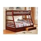   Twin over Full Bunk Bed with Front Access Ladder with 2 Under bed