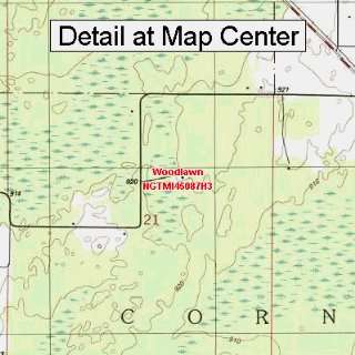   Map   Woodlawn, Michigan (Folded/Waterproof)