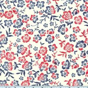  44 Wide Hey Sugar Tossed Floral Natural Fabric By The 