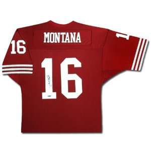  San Francisco 49ers Joe Montana Autographed Home/Red 