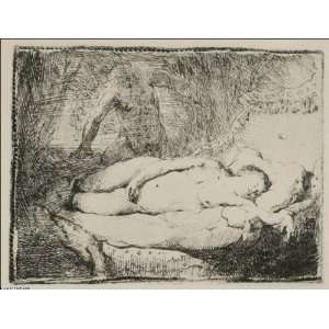   van Rijn   24 x 18 inches   A Woman Lying on a Bed