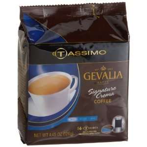 Gevalia Signature Crema Coffee (Mild), 16 Count T Discs for Tassimo 