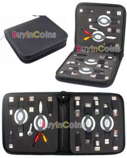 Portable Travel USB Hub Microphone Tools Kit Bag HV A08  