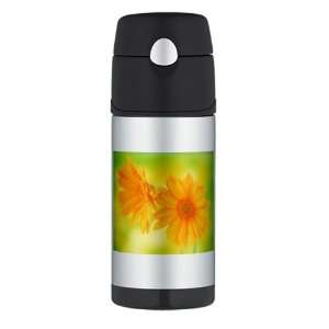  Thermos Travel Water Bottle Daisy African Yellow 