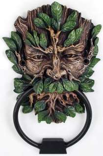 GREENMAN DOOR KNOCKER 7 L x 4W wiccan pagan green man celtic  