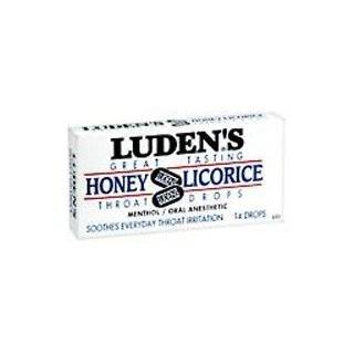 Ludens great tasting honey licorice throat drops   14 drops/box, 20 