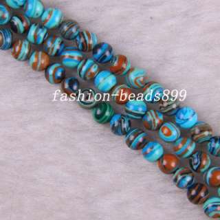 4MM Multicolor Turkey Turquoise Round Beads P253  