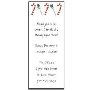  personalized holiday invitations   candyland invite