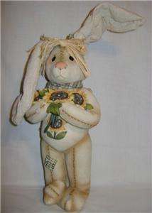 Downright Cute Resin Bunny Figurine W/Bendable Ears NIB  