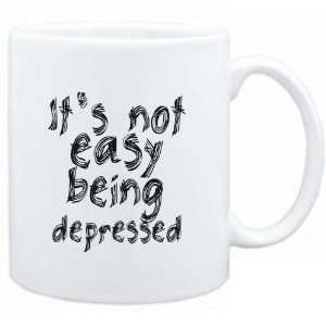 Mug White  Its not easy being depressed  Adjetives  