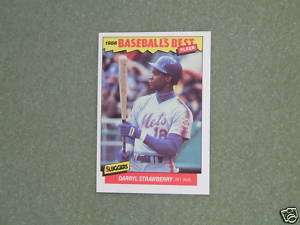 DARRYL STRAWBERRY  FLEER Baseballs Best Card  #38 1986  