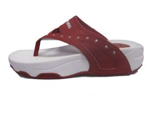 Womens New Skechers Tone Ups Glam Girl 37556 Flip Flops Sandals Red 